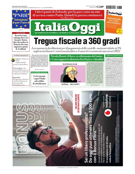 Italia oggi : quotidiano di economia finanza e politica